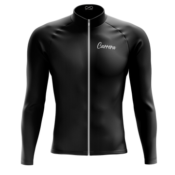 Jersey Ciclismo Fit Manga Larga – Black Pro